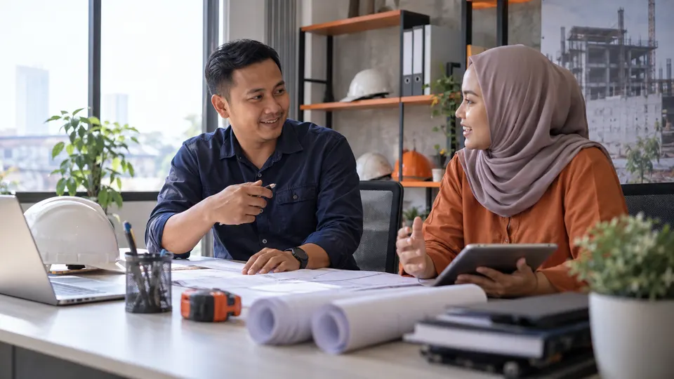 Ilustrasi layanan Persiapan SBU untuk Perusahaan Konstruksi Baru