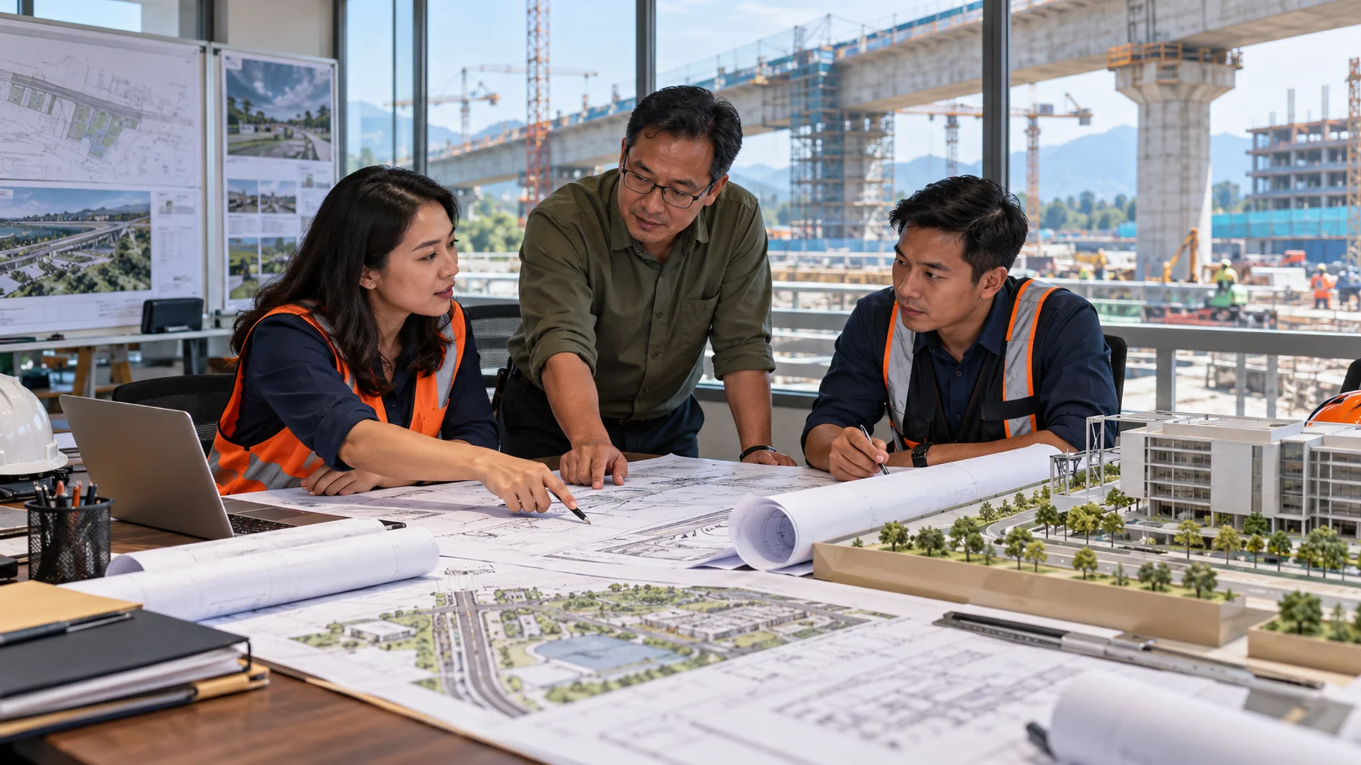 Tim konsultan teknik membandingkan layanan arsitektur, lanskap, dan rekayasa sebagai dasar pemilihan klasifikasi SBU.