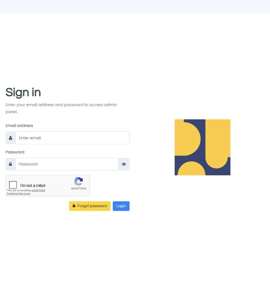 Halaman login Portal Perizinan PU dengan kolom email, kata sandi, dan CAPTCHA